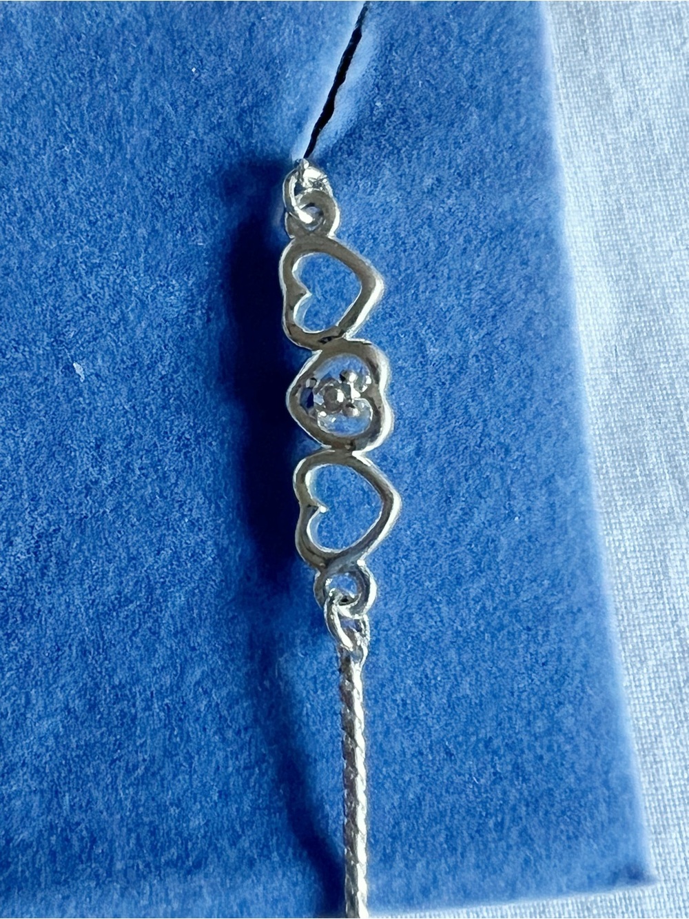 Vintage Avon Silvertone Heart Anklet & Toe Ring Set - Picture 4 of 7